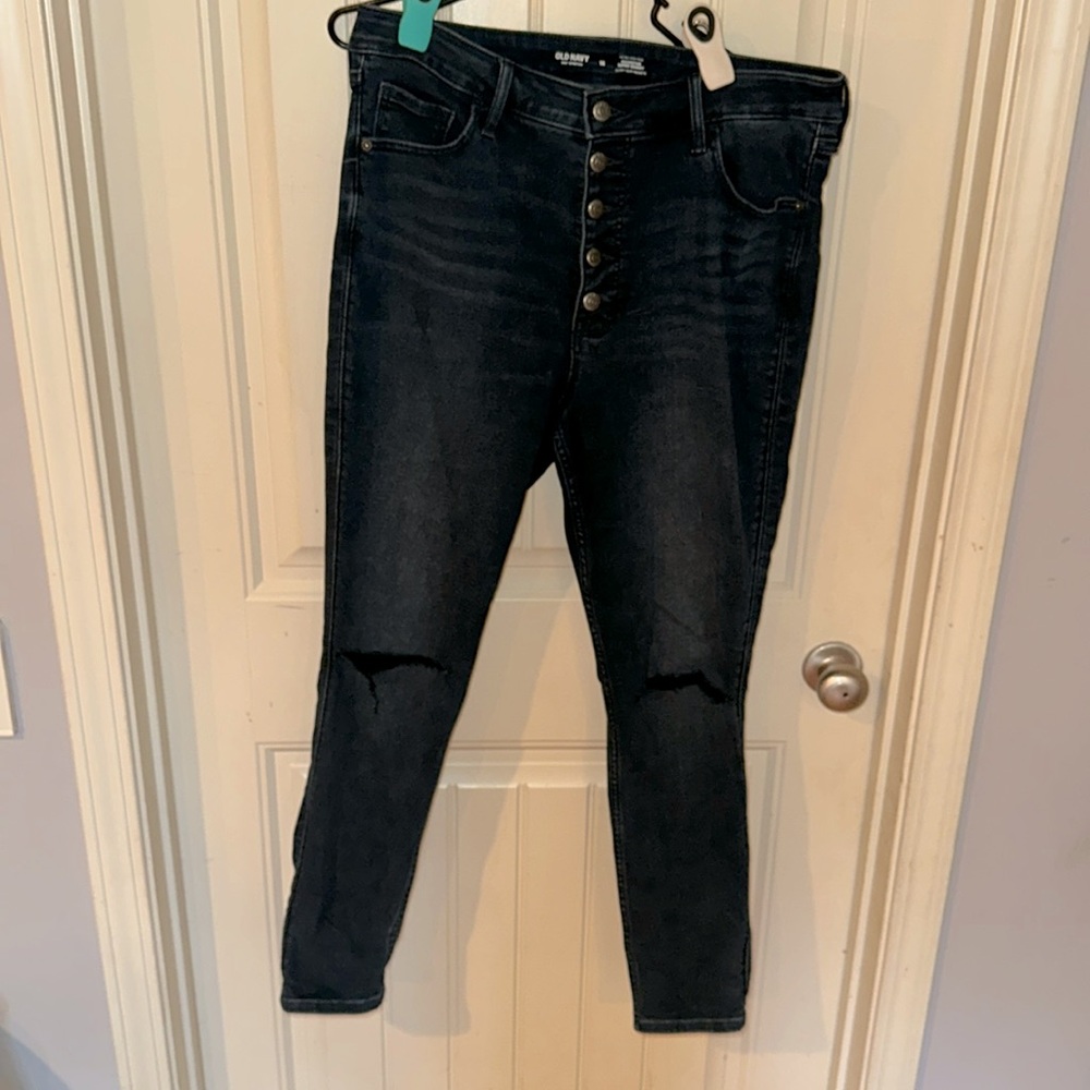 Old Navy Rockstar Super Skinny Extra High Rise Jeans